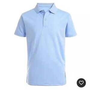 Nautica Short Sleeve School Uniform Sz XL 18-20 Blue Performance New With Tags